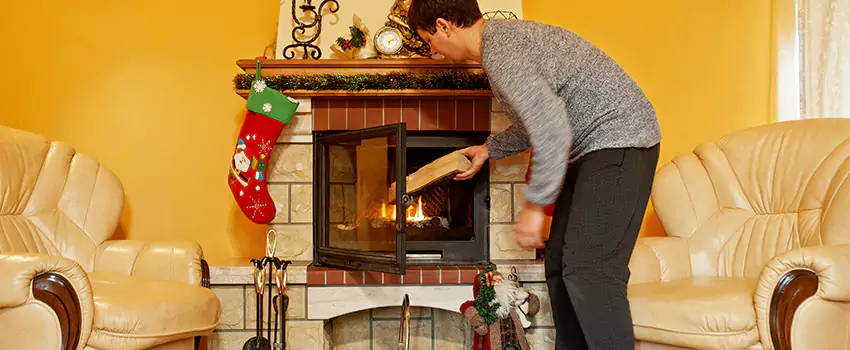 Rusted Metal Fireplace Restoration in Parkland, Washington